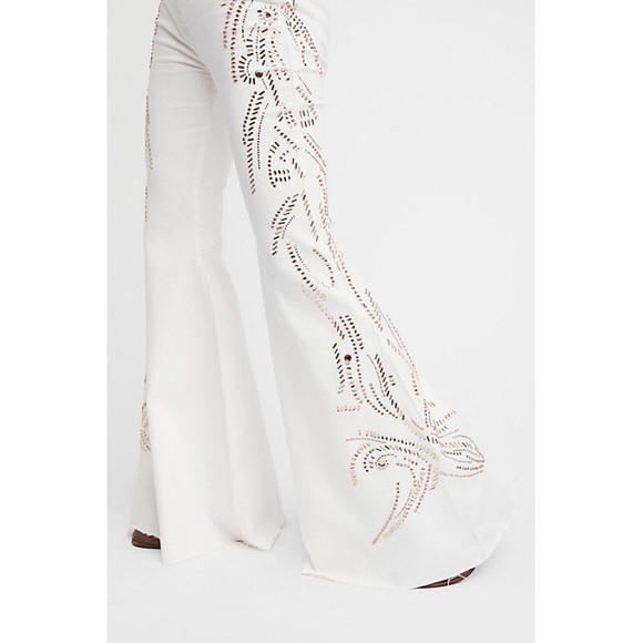 Free People Float On Embellished Jeans - Picture 4 of 4